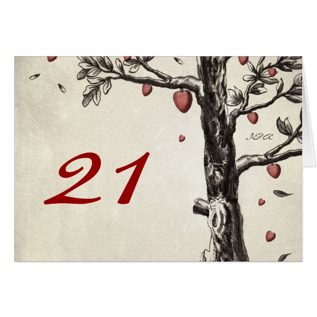 Vintage Love Tree - wedding (Front Horizontal)