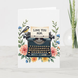 Vintage Love You Mum Card