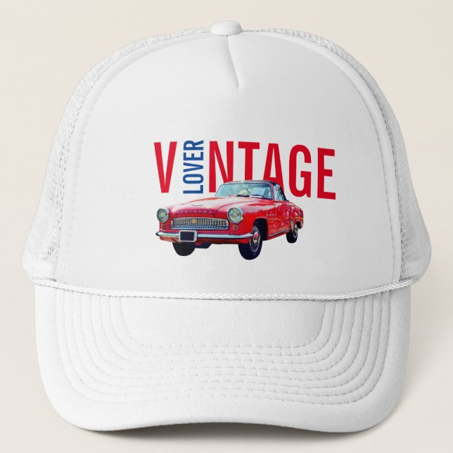 Vintage Lover Trucker Hat (Front)