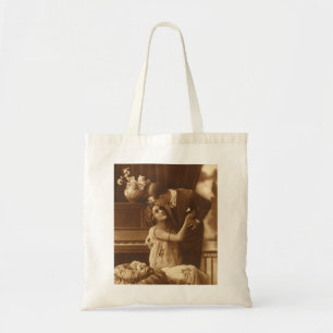 Vintage Lovers, Love Romance Romantic Music Tote Bag