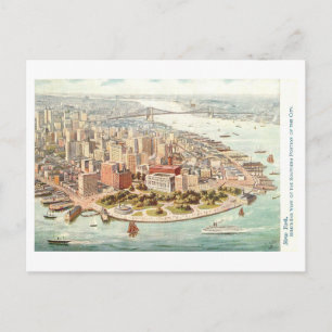 Vintage Lower Manhattan, New York City Postcard