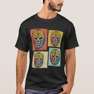Vintage Lucha Libre Masks Funny Retro Mexican Luch T-Shirt