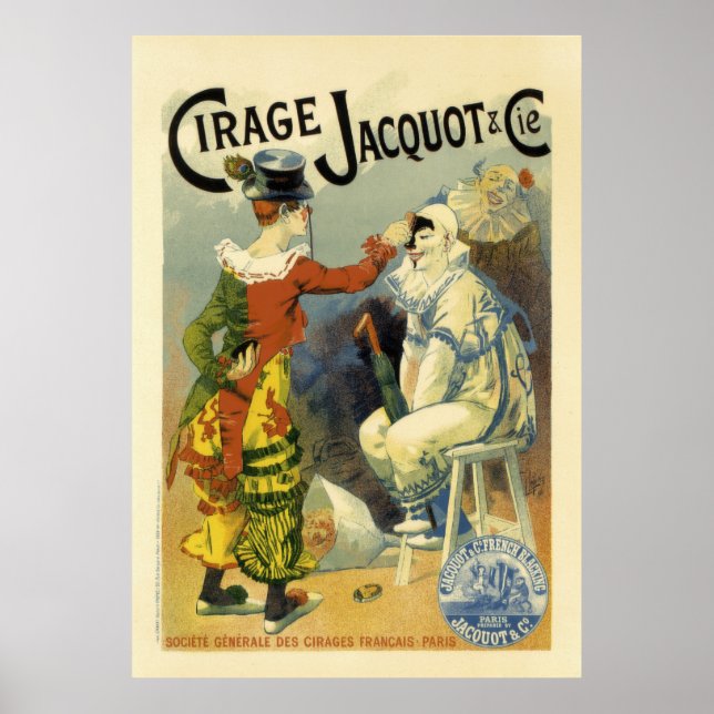 Vintage Lucien Lefévre Advertisement Poster (Front)