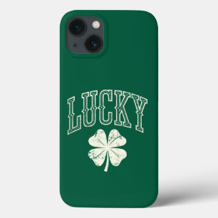 Vintage Lucky Clover St Patrick's Day iPhone 13 Case