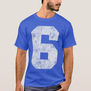 Vintage Lucky Number 6 Birthday Sports Playeream A T-Shirt