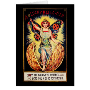 Vintage Lucky Nutshell Halloween