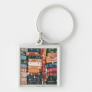 Vintage Luggage Baggage Key Ring