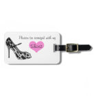 Vintage Luggage Tag for the Shoe Lover