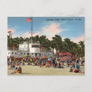 Vintage, Lummus Park, Miami Beach, Florida Postcard