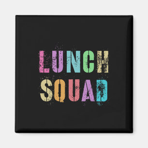 Vintage Lunch Squad Byck To School Office Food Ser Magnet