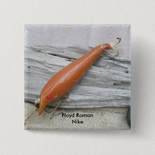 Vintage Lure Floyd Roman Badge