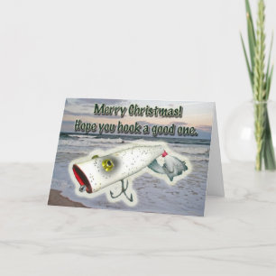 Vintage Lure Merry Christmas Card