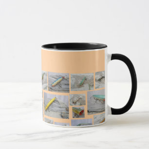 Vintage Lures Patches of Pictures Mug