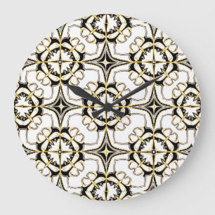 Vintage Luxe Tile Large Clock
