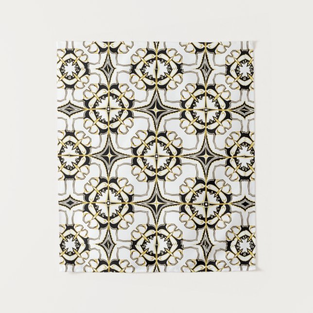 Vintage Luxe Tile Tapestry (Front)