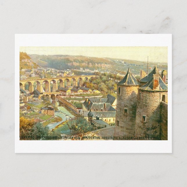 Vintage Luxembourg Postcard (Front)