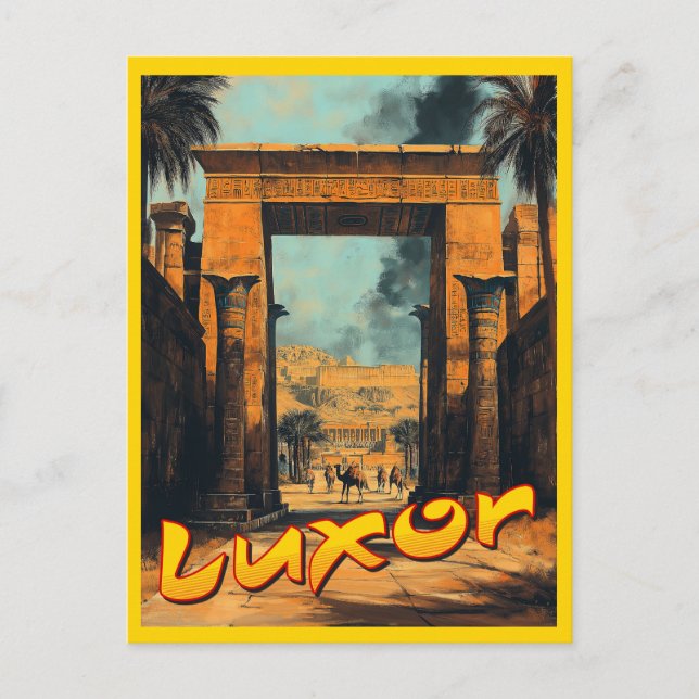Vintage Luxor - Timeless Egyptian Elegance Postcard (Front)