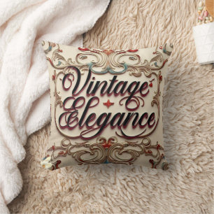 "Vintage Luxury Chic" " Cushion
