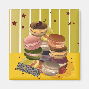 Vintage macaroons magnet