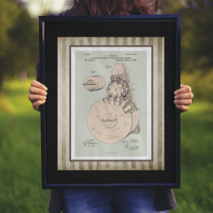 Vintage Machine Gun Feeder Patent Poster