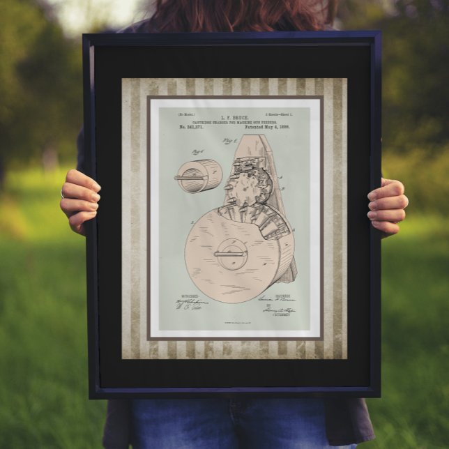 Vintage Machine Gun Feeder Patent Poster (Creator Uploaded)