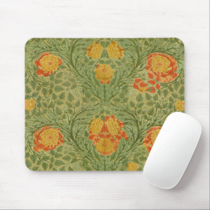 Vintage Mackmurdo Rose and Leaf Floral Art Mouse Pad