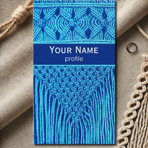 vintage Macramé look no3 Business Card