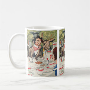 Vintage Mad Hatter Tea Party Alice Illustration Coffee Mug