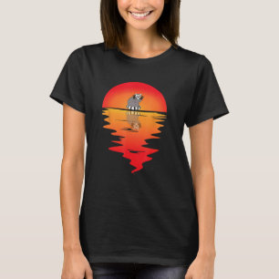 Vintage Madagascar Animal Sunset Cute Lemur Monkey T-Shirt