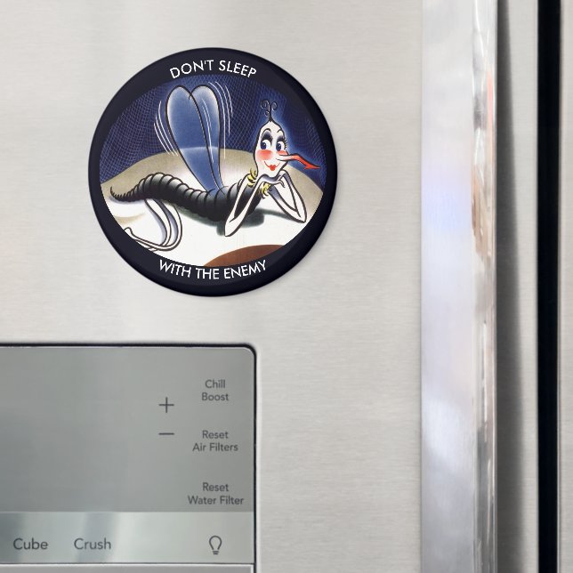 Vintage Madam Malaria Mosquito Magnet (In Situ (Fridge))