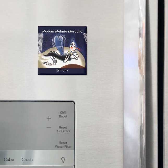 Vintage Madam Malaria Mosquito Magnet (In Situ (Fridge))