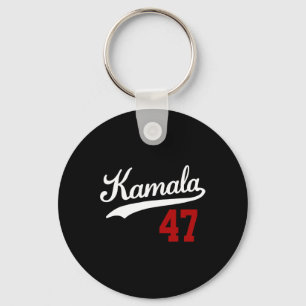 Vintage Madam President Harris 2024 Kamala 47 Blue Key Ring