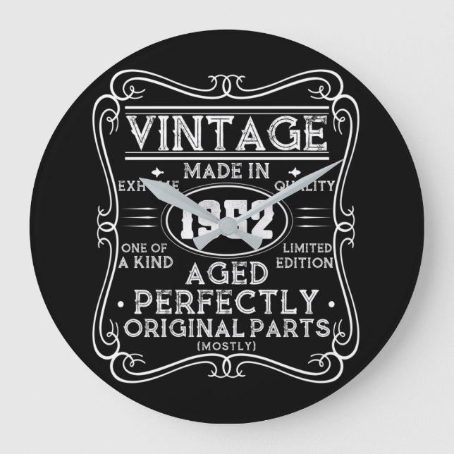 Vintage Made In 1952 Retro Classic Large Clock (Front)