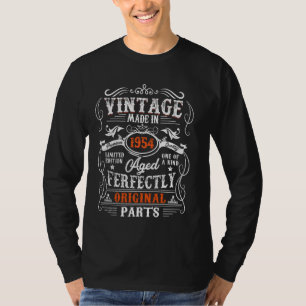 Vintage Made In 1954 70th Birthday Gifts 70 Years T-Shirt