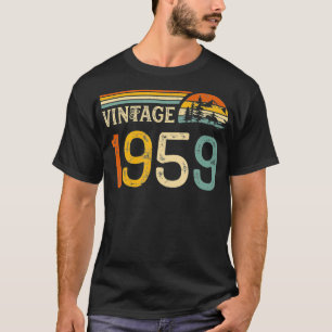 Vintage Made in 1959 63rd Birthday Gift  Retro Cla T-Shirt