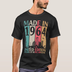 Vintage Made In 1964 Ltd Edition 58 Years Of Being T-Shirt