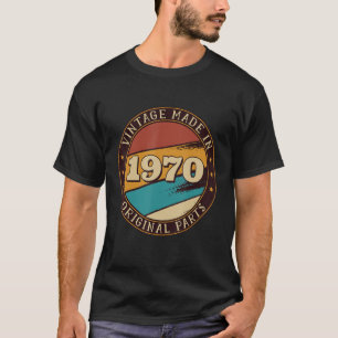 Vintage Made In 1970 70s Retro Birthday T-Shirt
