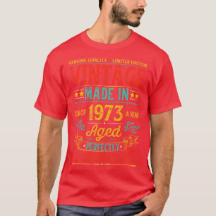 Vintage Made In 1973 Birthday T-Shirt