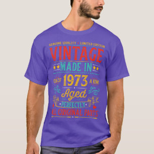 Vintage Made In 1973 Birthday T-Shirt