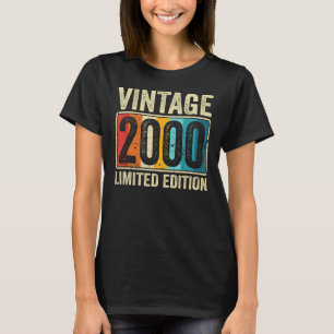 Vintage Made In 2000 23 Year Old Gifts Retro 23th T-Shirt