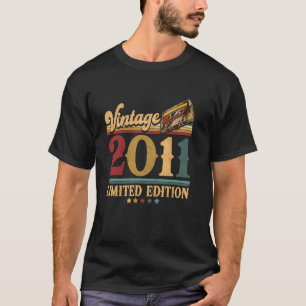 Vintage Made In 2011 Cassette Tape 14th Birthday 1 T-Shirt
