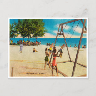 Vintage Madeira Beach, Florida Travel Postcard