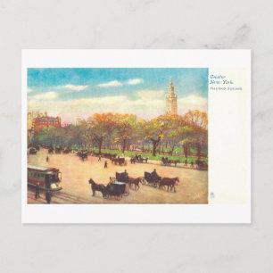 Vintage Madison Square in New York City Postcard