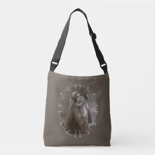 Vintage Madonna and Child with Silver Frame Crossbody Bag