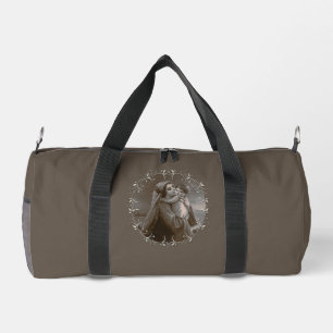 Vintage Madonna and Child with Silver Frame Duffle Bag