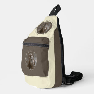 Vintage Madonna and Child with Silver Frame Sling Bag