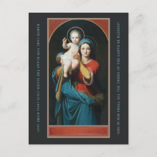VINTAGE MADONNA AND CHRIST CHILD  HOLIDAY POSTCARD