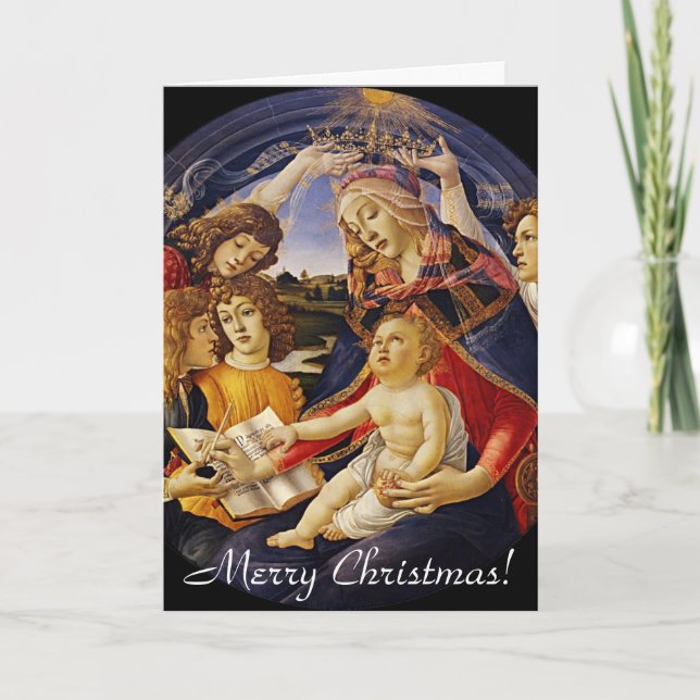 Vintage Madonna Christmas Greeting Card (Front)