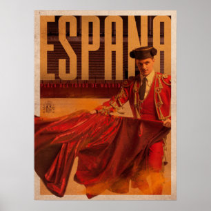 Vintage Madrid Matador Poster