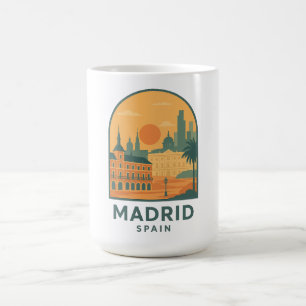 Vintage Madrid Spain Travel – Retro City Coffee Mug